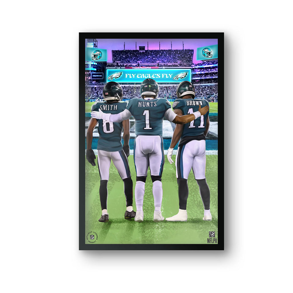 Philadelphia Eagles Jalen Hurts Jersey Print Team Color / Small - 14x20 | Sporticulture