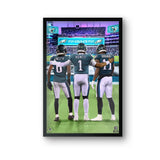 Philadelphia Eagles<br>Smith, Hurts, And Brown<br>3 Player Print