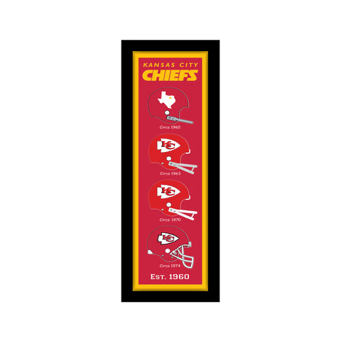 Kansas City Chiefs<br>Helmet Heritage Print