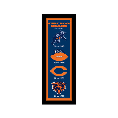 Chicago Bears<br>Logo Heritage Print