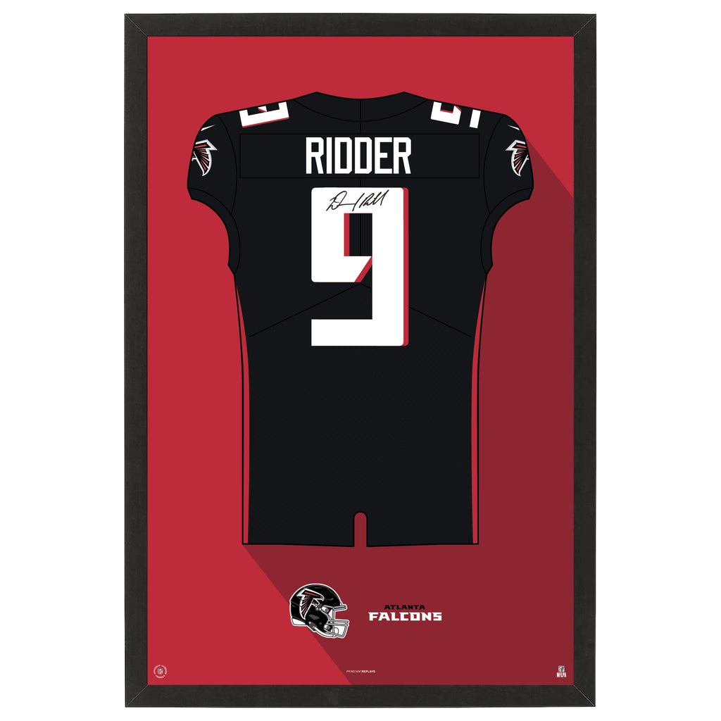 Desmond Ridder Atlanta Falcons 27 x 39 Framed Art Jersey Print