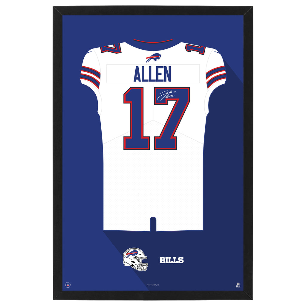 Buffalo Bills Josh Allen Jersey Print Team Color / Large - 27x39 | Sporticulture