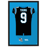 Carolina Panthers<br>Bryce Young Jersey Print