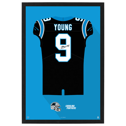 Carolina Panthers<br>Bryce Young Jersey Print