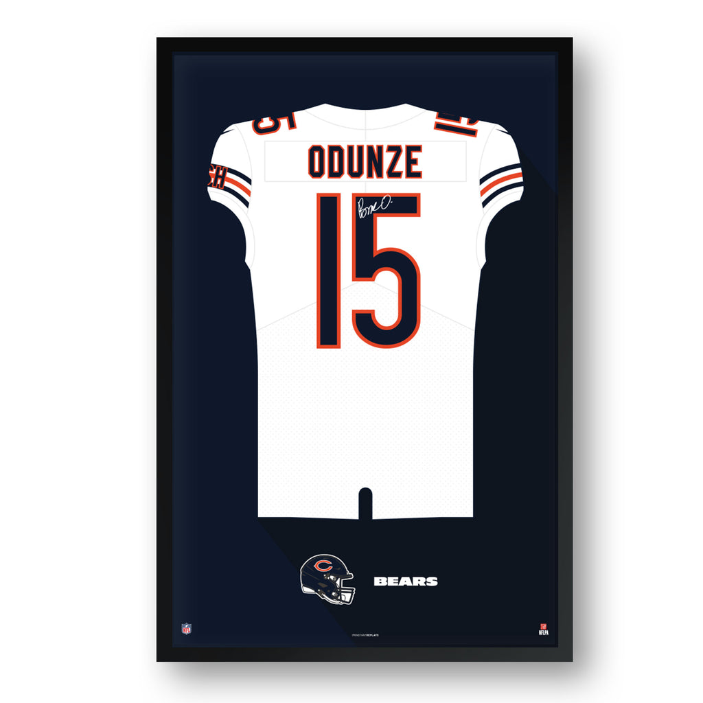 Chicago BearsRome Odunze Jersey Print - For The Deep Rooted Fan