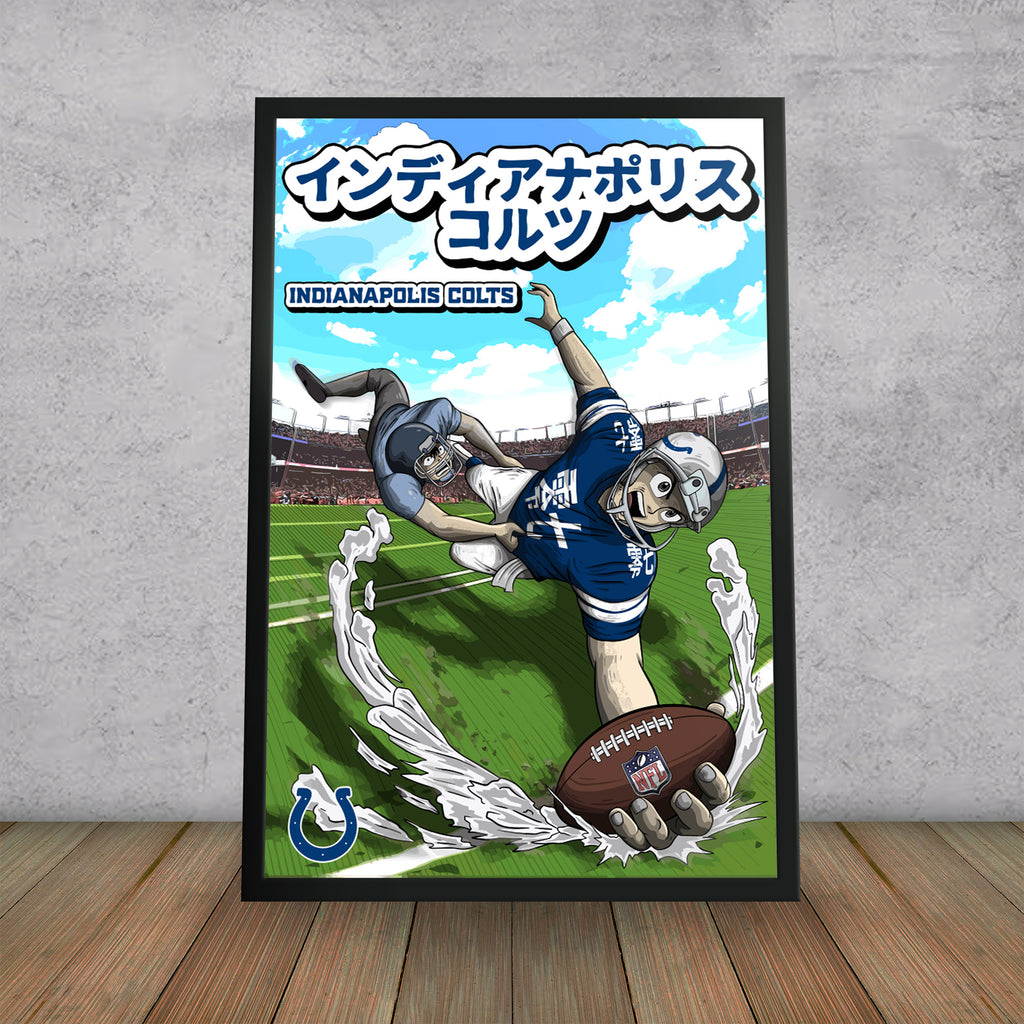 Jonathan Taylor Indianapolis Colts 27 x 39 Framed Art Jersey Print