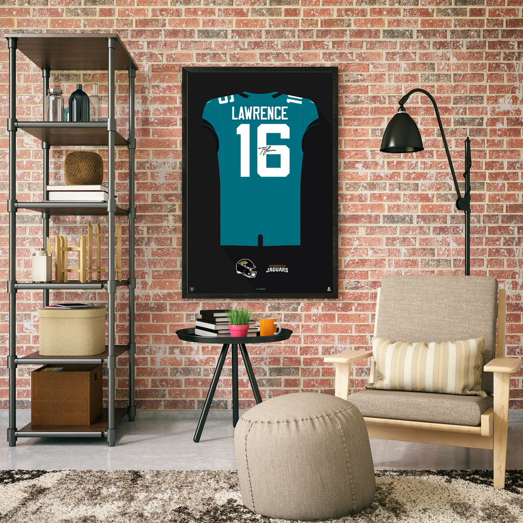 Jacksonville Jaguars Trevor Lawrence Jersey Print Team Color / Medium - 19.5x25 | Sporticulture