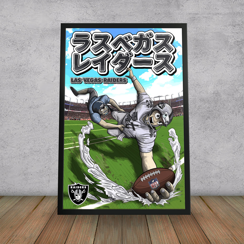 Davante Adams Las Vegas Raiders 27 x 39 Framed Art Jersey Print