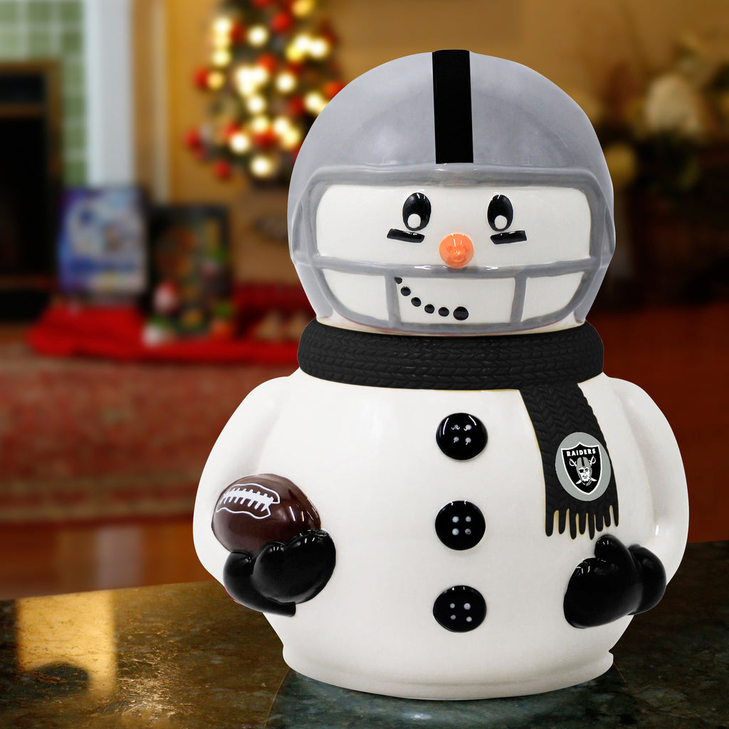 Las Vegas Raiders Glass Christmas Bauble