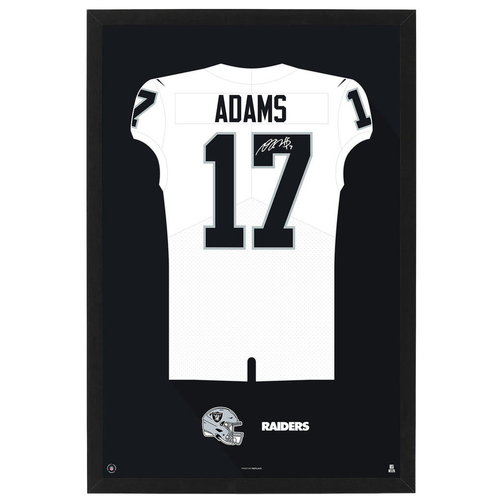 Las Vegas Raiders Davante Adams Jersey Print White / Medium - 19.5'x25' | Sporticulture