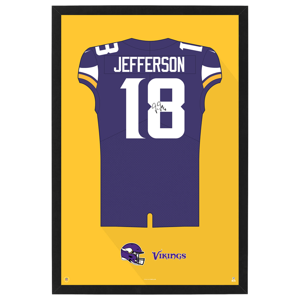 Minnesota VikingsJustin Jefferson Jersey Print