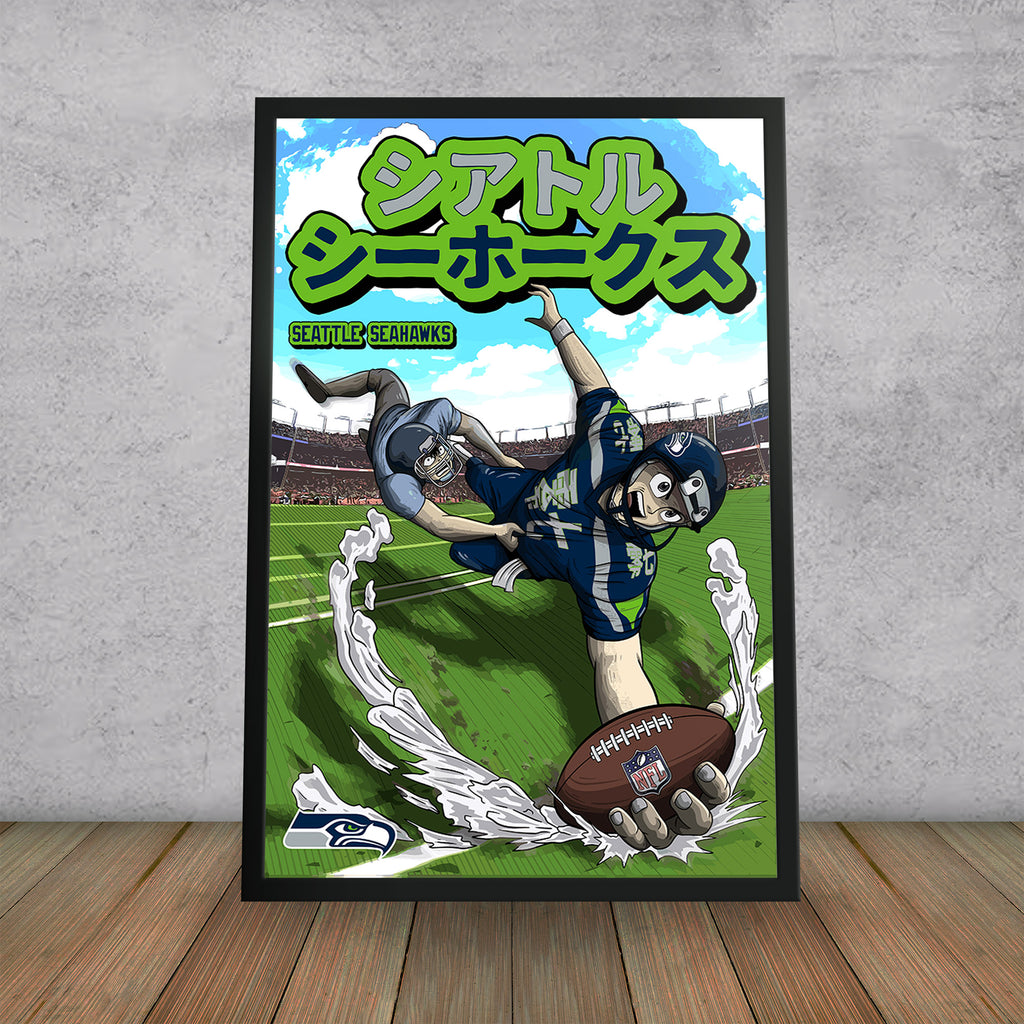 Dk Metcalf Seattle Seahawks 27 x 39 Framed Art Jersey Print