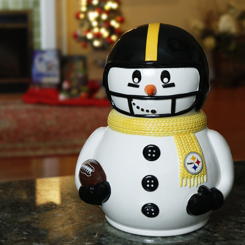 Pittsburgh Steelers Snoopy Christmas Circle Ornament