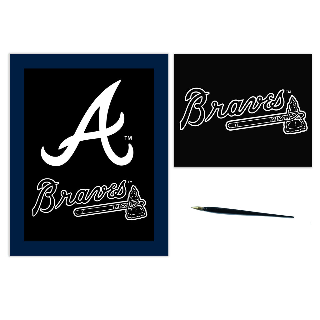 Atlanta Braves Scratch Art Craft Kit