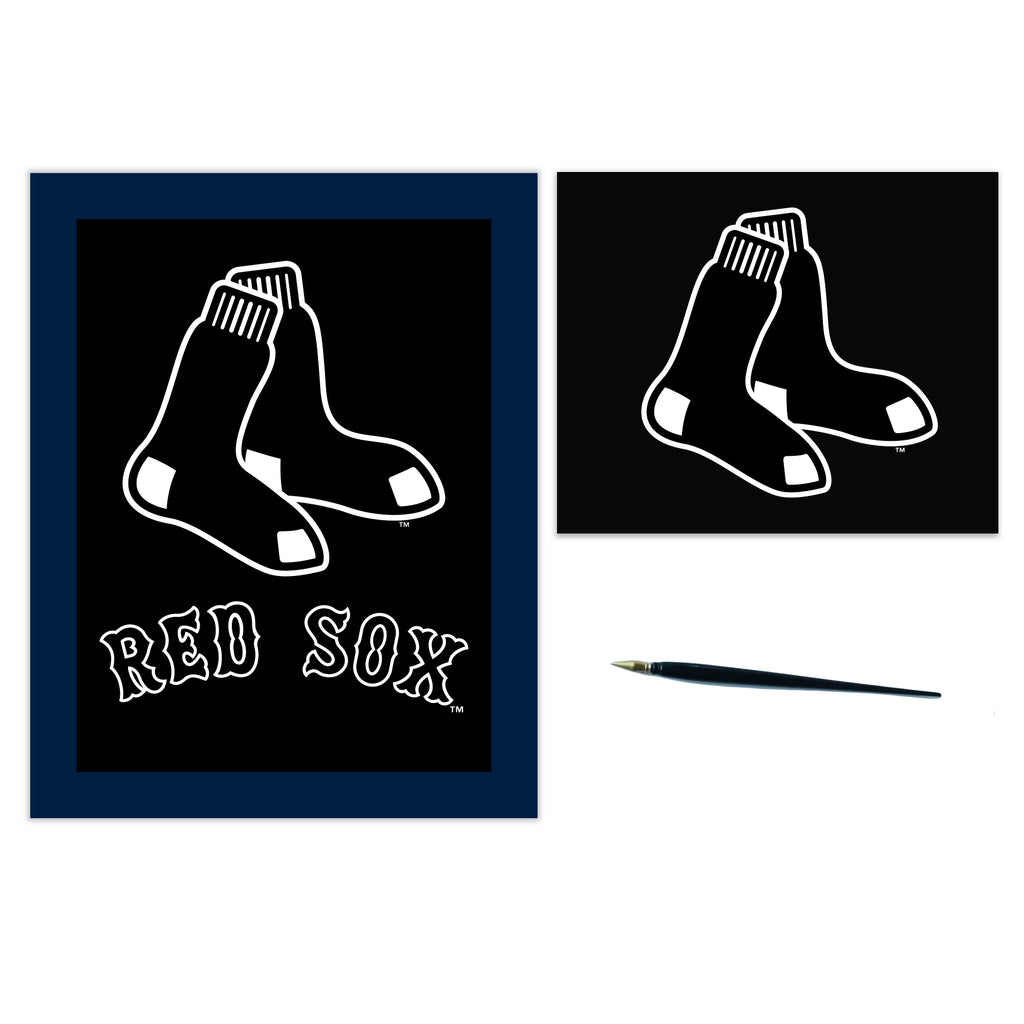 Boston Red Sox Scratch Art Craft Kit