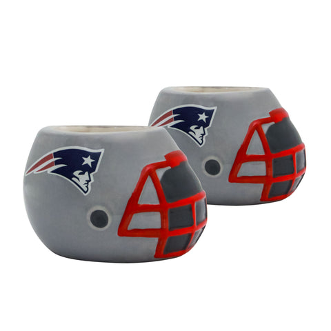 New England Patriots - Ceramic Helmet Planter – Empty Planter - Pack Of Two