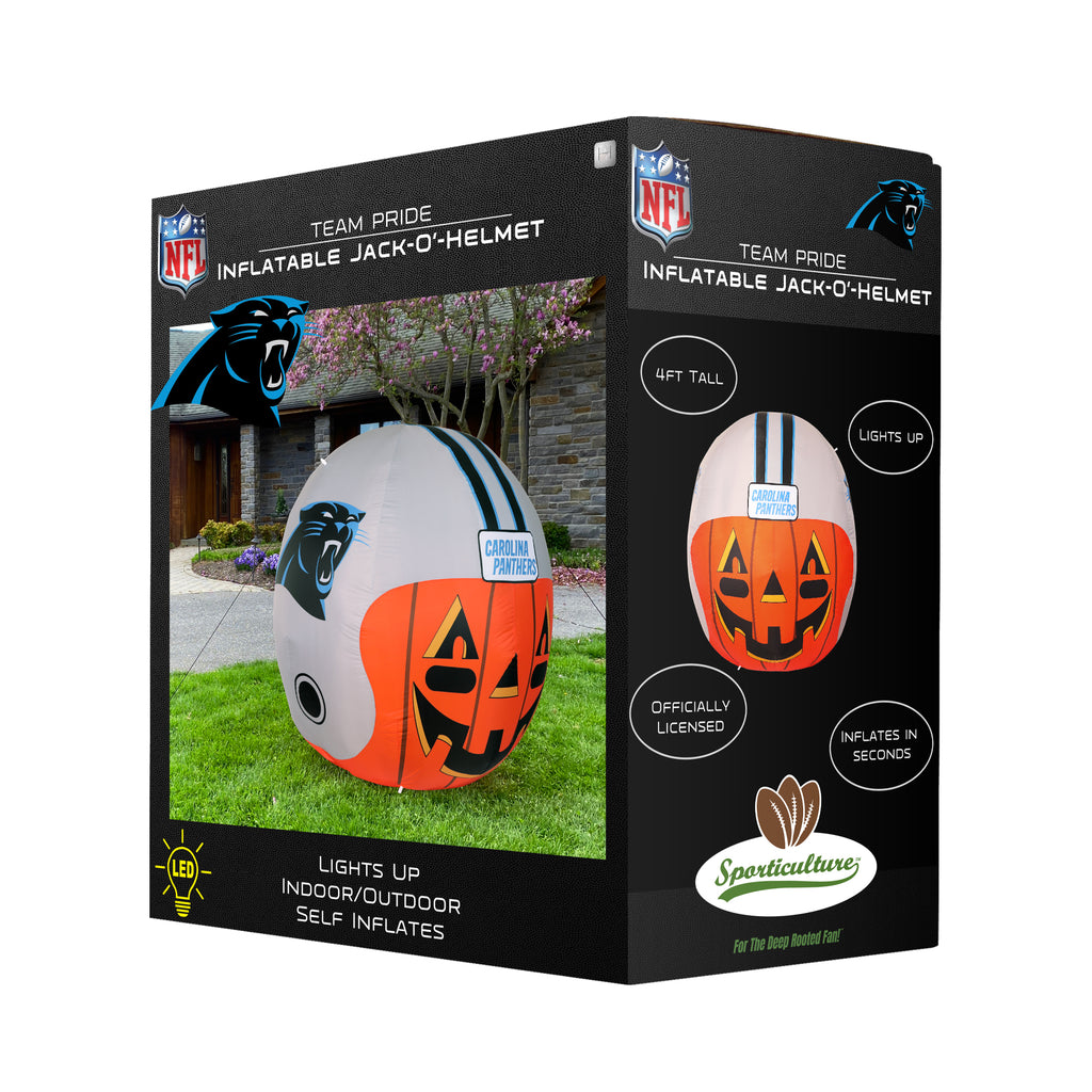 Sporticulture Carolina Panthers 4' Inflatable Jack-O'-Helmet