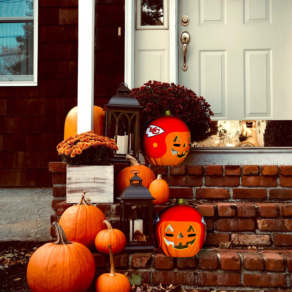 Kansas City Chiefs Ceramic Pumpkin Helmet - For The Deep Rooted Fan! –  Sporticulture