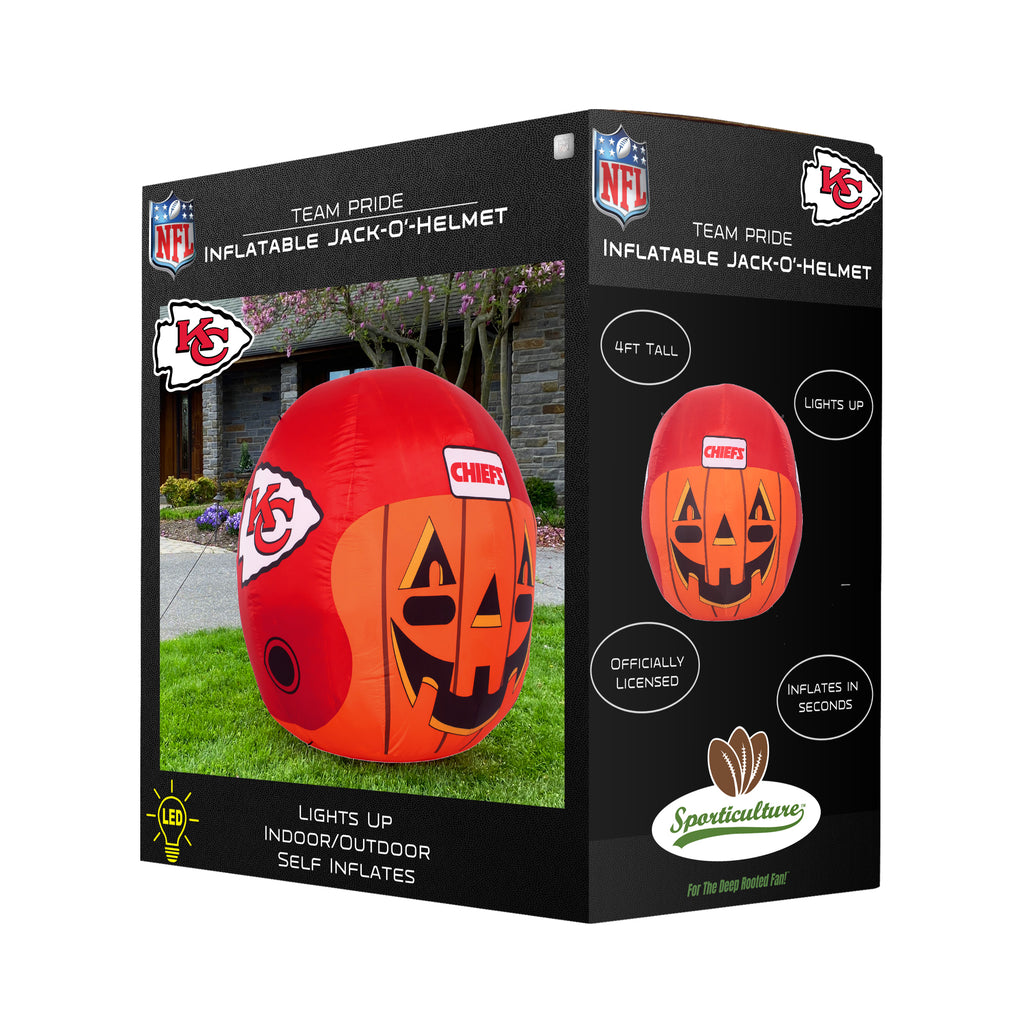 Sporticulture Kansas City Chiefs Inflatable Jack-O-Helmet