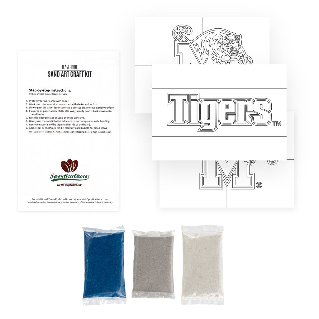 Memphis Tigers Team Pride Sand Art Craft Kit