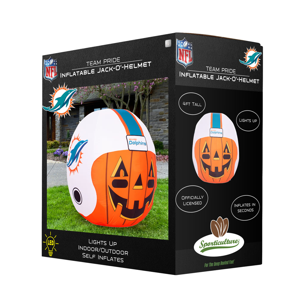 Sporticulture Miami Dolphins Inflatable Jack-O' Helmet