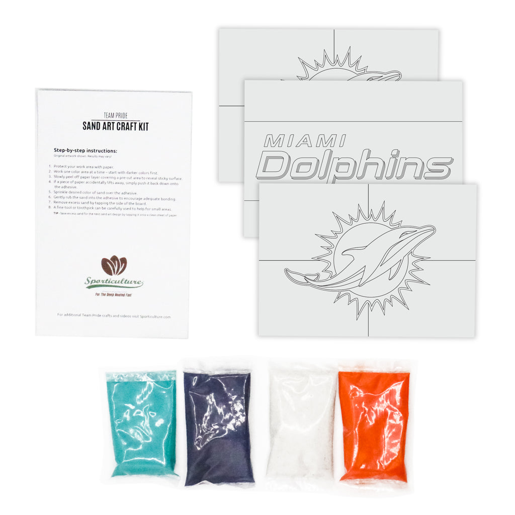 NFL Miami Dolphins Sand Art Craft Kit