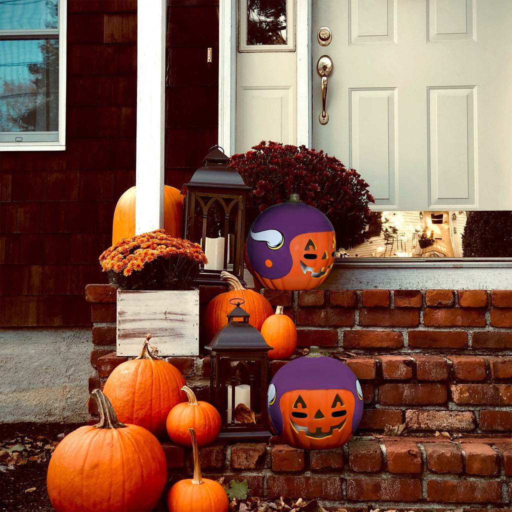 Minnesota Vikings Ceramic Pumpkin Helmet