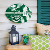 New York Jets<br>Recycled Metal Art Football