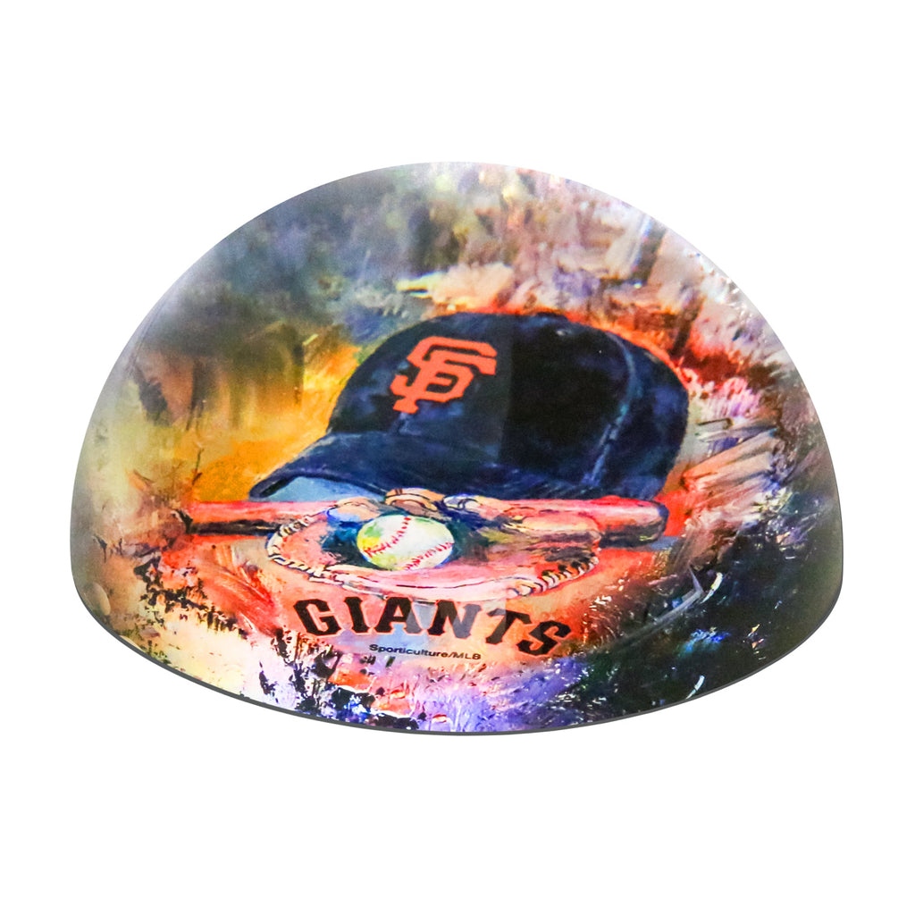 Boston Red Sox Glass Dome Paperweight - For The Deep Rooted Fan