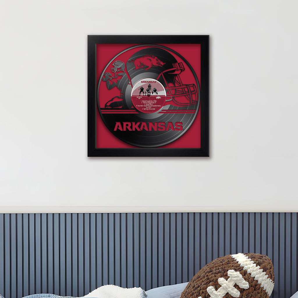 Arkansas RazorbacksVinyl Record Football Print - For The Deep Rooted ...