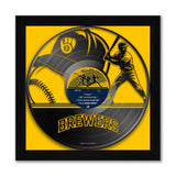 Milwaukee Brewers<br>Vinyl Record Print