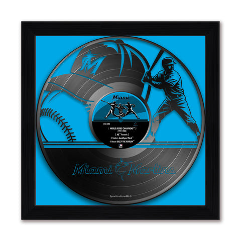 Miami Marlins<br>Vinyl Record Print