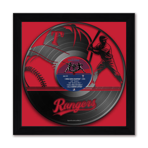 Texas Rangers<br>Vinyl Record Print