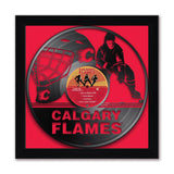 Calgary Flames<br>Vinyl Record Print