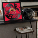 Calgary Flames<br>Vinyl Record Print