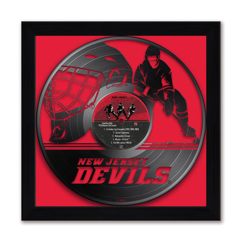 New Jersey Devils<br>Vinyl Record Print