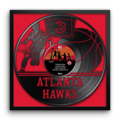 Atlanta Hawks<br>Vinyl Record Print