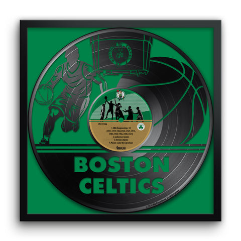 Boston Celtics<br>Vinyl Record Print