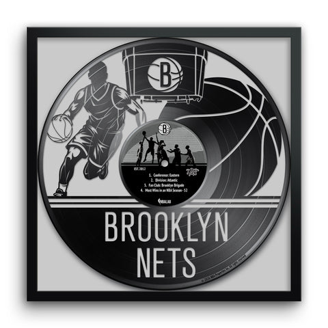 Brooklyn Nets<br>Vinyl Record Print