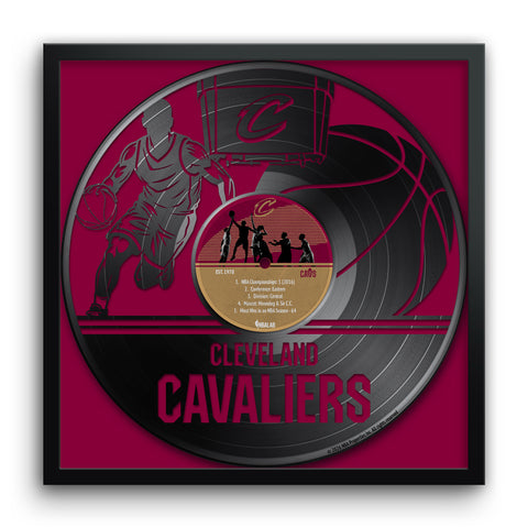 Cleveland Cavaliers<br>Vinyl Record Print