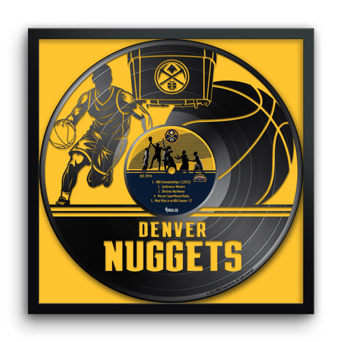 Denver Nuggets<br>Vinyl Record Print