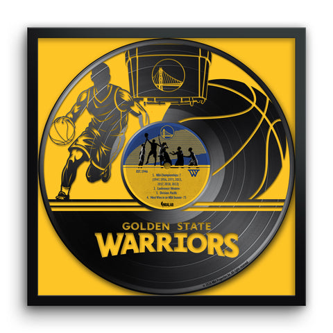 Golden State Warriors<br>Vinyl Record Print