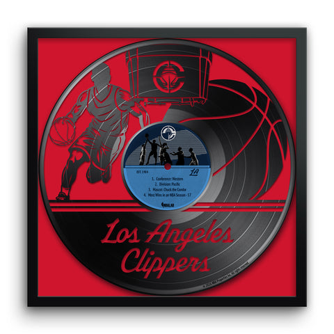 Los Angeles Clippers<br>Vinyl Record Print