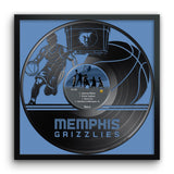Memphis Grizzlies<br>Vinyl Record Print