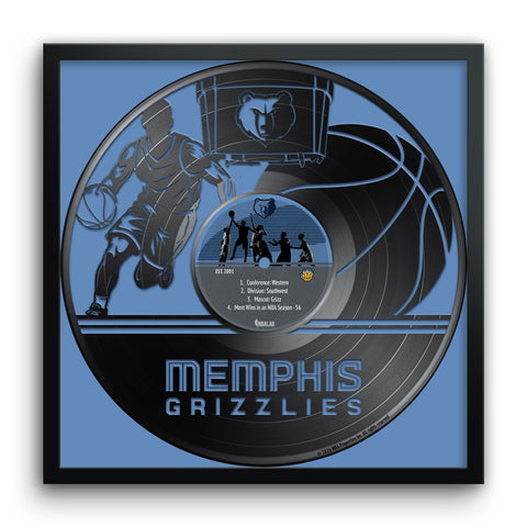 Memphis Grizzlies<br>Vinyl Record Print