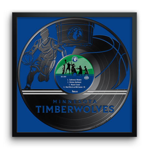 Minnesota Timberwolves<br>Vinyl Record Print