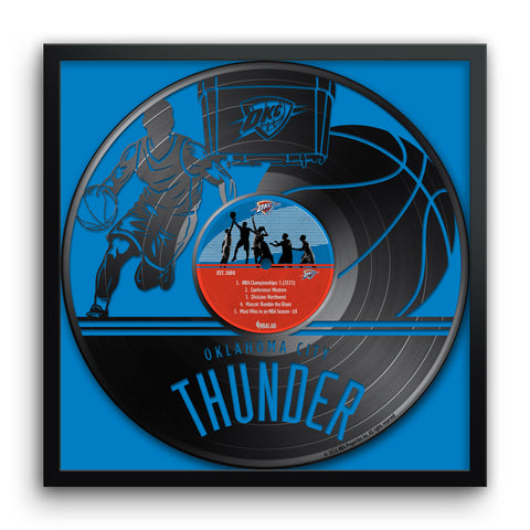 Oklahoma City Thunder<br>Vinyl Record Print