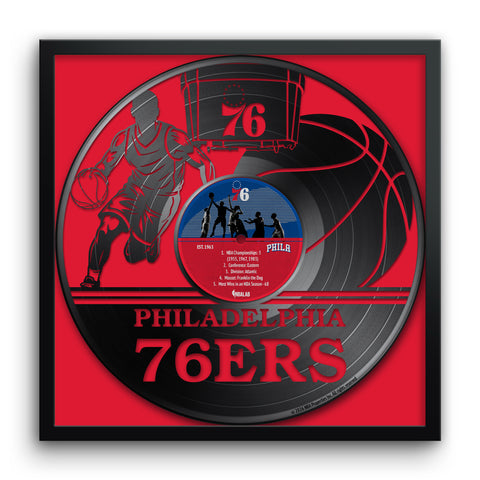 Philadelphia 76ers<br>Vinyl Record Print