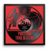 Portland Trail Blazers<br>Vinyl Record Print