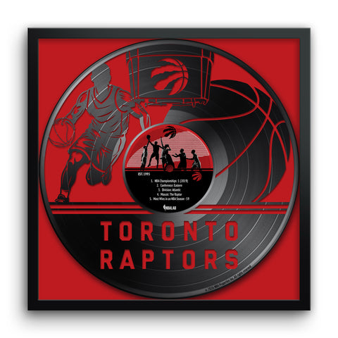 Toronto Raptors<br>Vinyl Record Print